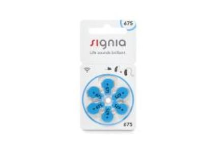 Baterie Signia 675 blistr 6 ks